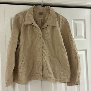 Cute J Jill petite blazer jacket cotton blend size XLP. Fans out in the back.